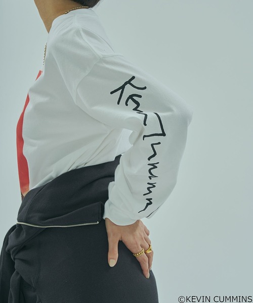 ROSE BUD（ローズバッド）の「(CREOLME)KEVIN CUMMINS PHOTO L/S TEE（Tシャツ/カットソー・レディース・ブラック/ホワイト・ONE SIZE）」の10枚目の写真
