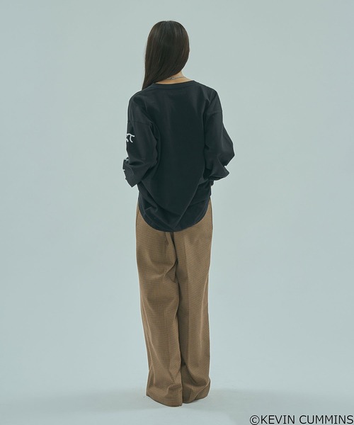 ROSE BUD（ローズバッド）の「(CREOLME)KEVIN CUMMINS PHOTO L/S TEE（Tシャツ/カットソー・レディース・ブラック/ホワイト・ONE SIZE）」の16枚目の写真
