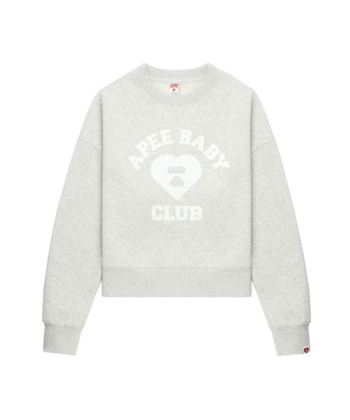 A BATHING APE（アベイシングエイプ）の「APEE BABY PRINT SWEAT SHIRT（スウェット・レディース・ネイビー/グレー/レッド・X-SMALL/SMALL）」の2枚目の写真