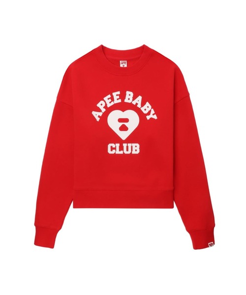 A BATHING APE（アベイシングエイプ）の「APEE BABY PRINT SWEAT SHIRT（スウェット・レディース・ネイビー/グレー/レッド・X-SMALL/SMALL）」の3枚目の写真