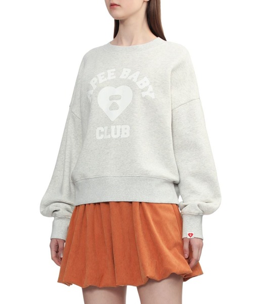 A BATHING APE（アベイシングエイプ）の「APEE BABY PRINT SWEAT SHIRT（スウェット・レディース・ネイビー/グレー/レッド・X-SMALL/SMALL）」の7枚目の写真
