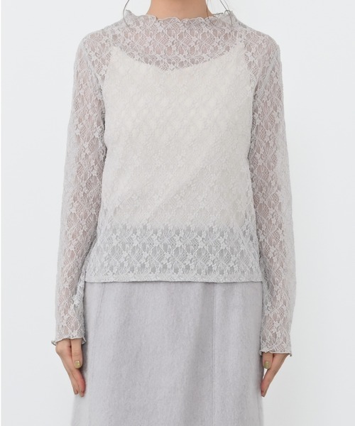 COHINA（コヒナ）の「ストレッチレースカットソー 【低身長・小柄女性