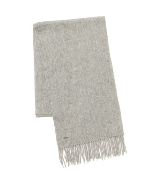 SNIDEL（スナイデル）の「カシミア混ロングリボンマフラー（マフラー・レディース・アイボリー/ライトグレー/レッド/イエロー・F）」の8枚目の写真