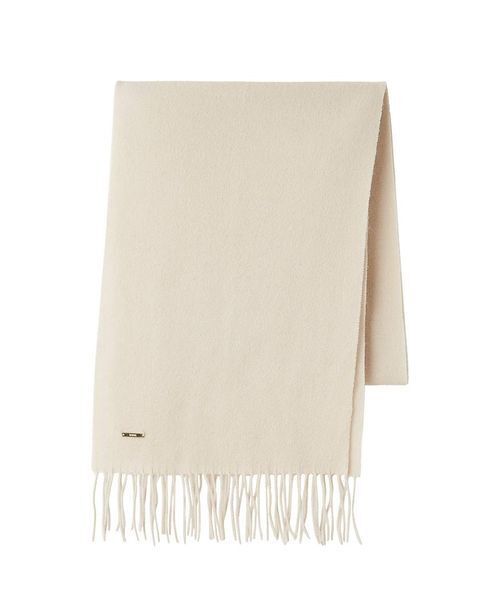 SNIDEL（スナイデル）の「カシミア混ロングリボンマフラー（マフラー・レディース・アイボリー/ライトグレー/レッド/イエロー・F）」の14枚目の写真