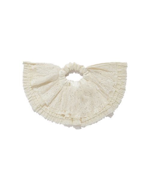 LILY BROWN（リリーブラウン）の「ハーフフリルシュシュ（シュシュ・レディース・チェック/アイボリー/ブラック・F）」の16枚目の写真