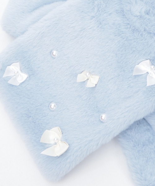 axes femme（アクシーズファム）の「アソートリボンティペット（マフラー・レディース・ブラック/サックスブルー/キナリ・FREE）」の10枚目の写真