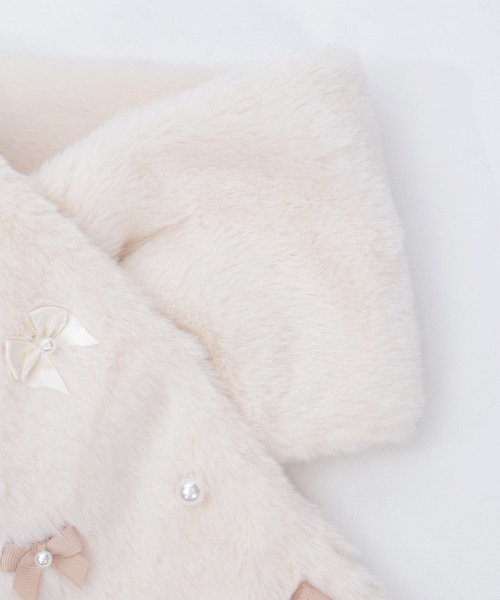 axes femme（アクシーズファム）の「アソートリボンティペット（マフラー・レディース・ブラック/サックスブルー/キナリ・FREE）」の16枚目の写真