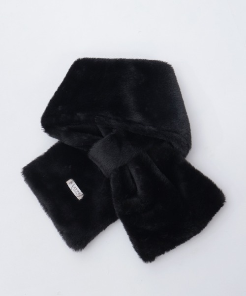 axes femme（アクシーズファム）の「アソートリボンティペット（マフラー・レディース・ブラック/サックスブルー/キナリ・FREE）」の22枚目の写真