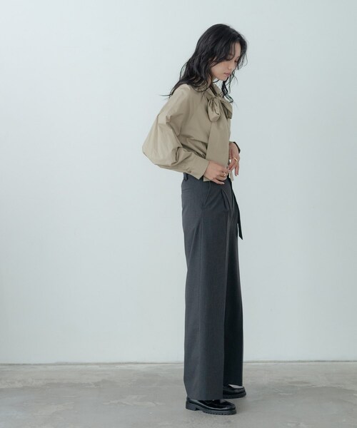 セール】Timeless｜ベルテッドワイドパンツ【セットアップ対応