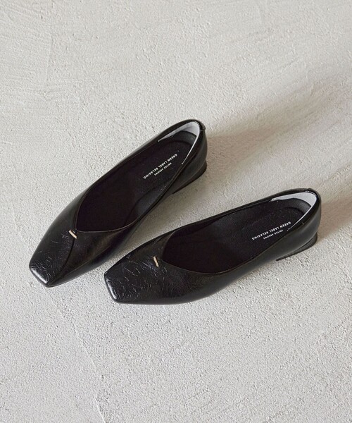 green label relaxing（グリーンレーベルリラクシング）の「クッショニーシューズ スクエアトゥ メタルチップ / フラットシューズ（その他シューズ・レディース・シルバー/ブラック/ベージュ・24cm/23.5cm/23cm/22.5cm/25cm/24.5cm）」の6枚目の写真