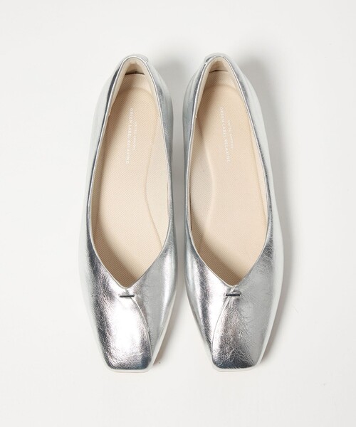 green label relaxing（グリーンレーベルリラクシング）の「クッショニーシューズ スクエアトゥ メタルチップ / フラットシューズ（その他シューズ・レディース・シルバー/ブラック/ベージュ・24cm/23.5cm/23cm/22.5cm/25cm/24.5cm）」の7枚目の写真