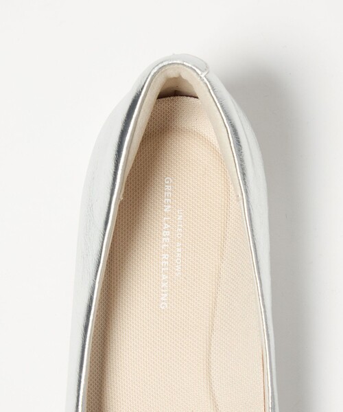 green label relaxing（グリーンレーベルリラクシング）の「クッショニーシューズ スクエアトゥ メタルチップ / フラットシューズ（その他シューズ・レディース・シルバー/ブラック/ベージュ・24cm/23.5cm/23cm/22.5cm/25cm/24.5cm）」の13枚目の写真