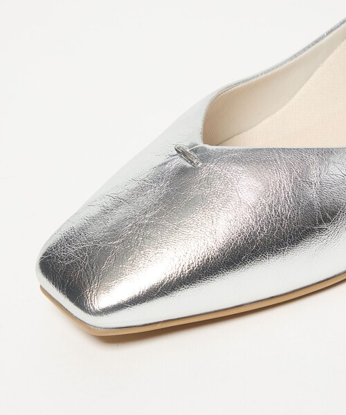 green label relaxing（グリーンレーベルリラクシング）の「クッショニーシューズ スクエアトゥ メタルチップ / フラットシューズ（その他シューズ・レディース・シルバー/ブラック/ベージュ・24cm/23.5cm/23cm/22.5cm/25cm/24.5cm）」の14枚目の写真