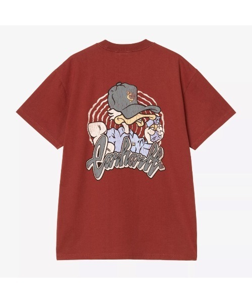 Carhartt WIP(カーハートダブリューアイピー)の「Carhartt WIP S/S CHEDDA T-SHIRT(カーハートワークインプログレス ショートスリーブ チェッダ Tシャツ)(Tシャツ/カットソー・メンズ・ブラック系/レッド系・SMALL/MEDIUM/LARGE/X-LARGE)」の5枚目の写真
