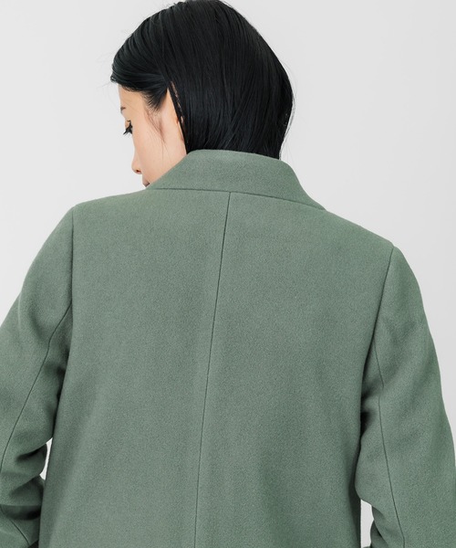 【美品】UNITED TOKYO ノーカラーコート ウール100% サイズ2 ブランド古着】ノーカラーコート（ノーカラーコート）｜UNITED TOKYO