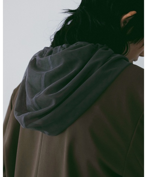 anuke(アンヌーク)の「Tulle Zip Blouzon(ブルゾン・レディース・ベージュ/チャコールグレー・FREE)」の10枚目の写真