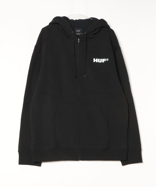 HUF(ハフ)の「HUF ALL CAPS F/Z HOODIE ハフ オールキャップス フルジップ パーカー(パーカー・メンズ・ホワイト系1/ブラック・SMALL/MEDIUM/LARGE/X-LARGE)」の14枚目の写真