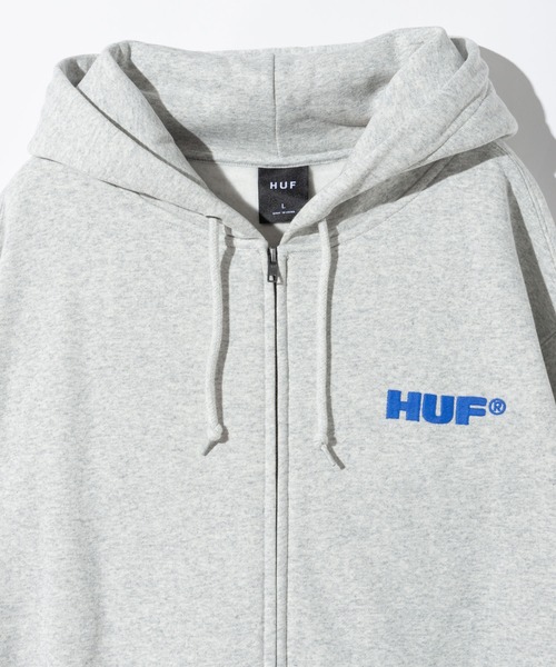 HUF(ハフ)の「HUF ALL CAPS F/Z HOODIE ハフ オールキャップス フルジップ パーカー(パーカー・メンズ・ホワイト系1/ブラック・SMALL/MEDIUM/LARGE/X-LARGE)」の6枚目の写真