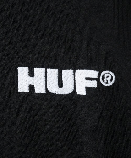 HUF(ハフ)の「HUF ALL CAPS F/Z HOODIE ハフ オールキャップス フルジップ パーカー(パーカー・メンズ・ホワイト系1/ブラック・SMALL/MEDIUM/LARGE/X-LARGE)」の8枚目の写真