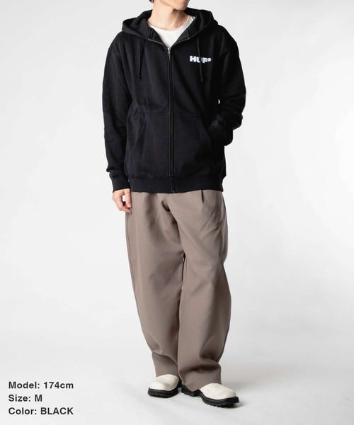 HUF ALL CAPS F/Z HOODIE ハフ オールキャップス フルジップ パーカー