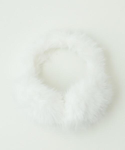 WEGO(ウィゴー)の「WEGO/カラーファーイヤーマフ(イヤーマフ・レディース・ライトピンク/ホワイト/ブラック・FREE)」の4枚目の写真