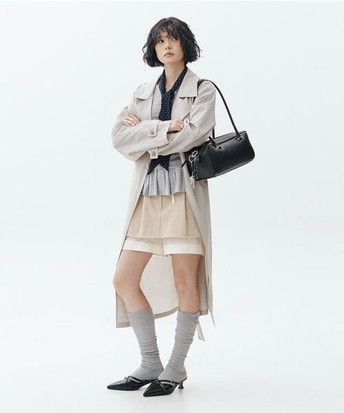 RONRON(ロンロン)の「PENDANT RUFFLE LAYERED SLIM LONG SLEEVE GREY(Tシャツ/カットソー・レディース・その他・FREE)」の8枚目の写真
