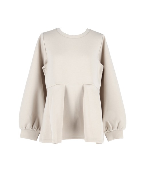 coca（coca）（コカ）の「ソフトスウェットタックフレアトップス（スウェット・レディース・ブラック/ライトベージュ・L/M/S）」の20枚目の写真