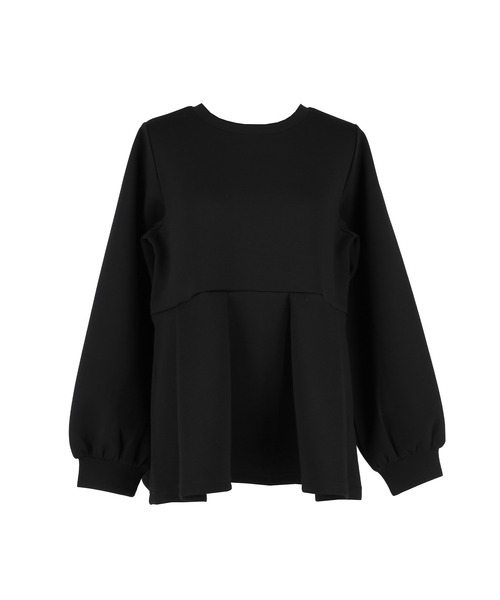 coca（coca）（コカ）の「ソフトスウェットタックフレアトップス（スウェット・レディース・ブラック/ライトベージュ・L/M/S）」の21枚目の写真