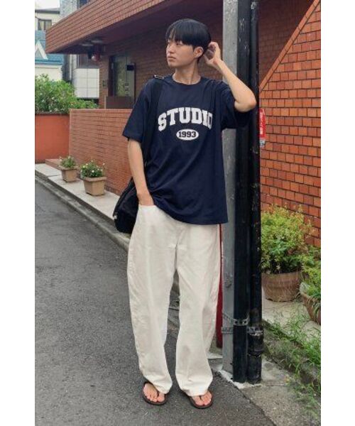 1993STUDIO(1993スタジオ)の「スタジオアーチロゴTシャツ_ネイビー(Tシャツ/カットソー・レディース・その他・SMALL/MEDIUM/LARGE)」の14枚目の写真