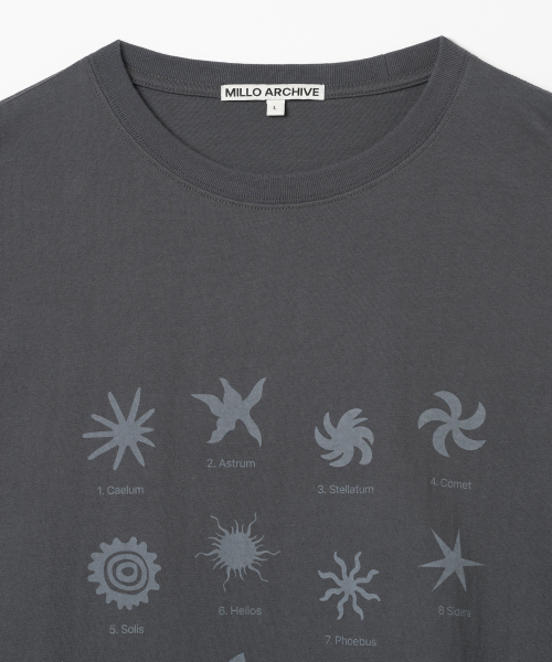 Millo Archive（ミロ アーカイブ）の「スクロールスクエアTシャツ[チャコールグレー]（Tシャツ/カットソー・メンズ・その他・MEDIUM/LARGE/X-LARGE）」の11枚目の写真