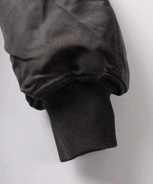 SlashDate(スラッシュデイト)の「【82】ヴィンテージライク 襟ファー フライトブルゾン/ボンバージャケット/ダブルジップ/ミリタリー/アメカジ(ミリタリージャケット・メンズ・グレー/カーキ/ブラック・M/L)」の7枚目の写真