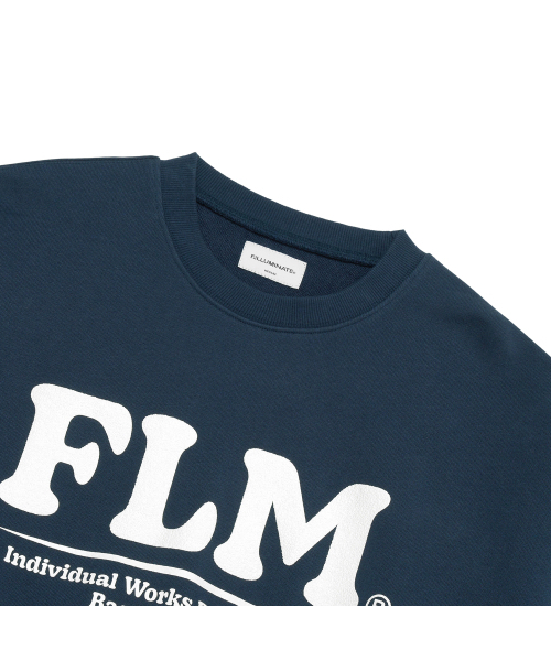F.ILLUMINATE(フィルミネイト)の「FLM ボールドロゴ スウェットシャツ-ネイビー(スウェット・レディース・その他・SMALL/MEDIUM/LARGE)」の7枚目の写真