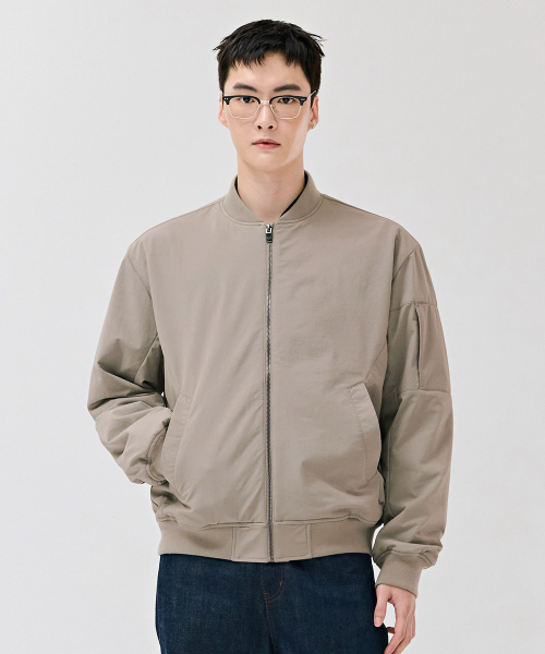 CHASECULT(チェイスカルト)の「共用ストレッチ航空ジャンパー-DERU4112B0X(ブルゾン・メンズ・Beige・90/100/95/105)」の4枚目の写真
