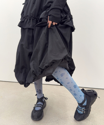 TYPESERVICE（タイプサービス）の「Mixed Bloom Tights [Blue]（タイツ/ストッキング）」