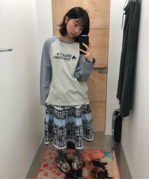 TYPESERVICE（タイプサービス）の「Mixed Bloom Tights [Blue]（タイツ/ストッキング・レディース・その他・FREE）」の6枚目の写真