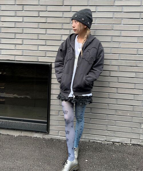 TYPESERVICE（タイプサービス）の「Mixed Bloom Tights [Blue]（タイツ/ストッキング・レディース・その他・FREE）」の12枚目の写真