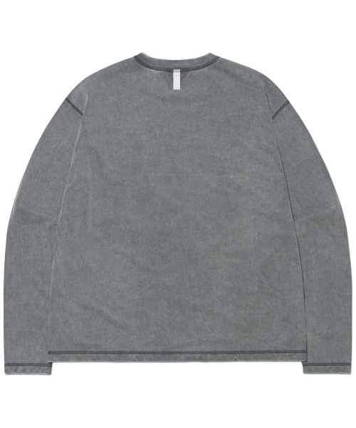 NOMANUAL(NOMANUAL)の「BEHEMOTH LONG SLEEVE TEE - WASHED GRAY(Tシャツ/カットソー・レディース・その他・MEDIUM/LARGE/X-LARGE)」の2枚目の写真