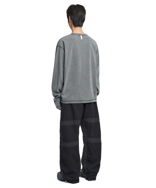 NOMANUAL(NOMANUAL)の「BEHEMOTH LONG SLEEVE TEE - WASHED GRAY(Tシャツ/カットソー・レディース・その他・MEDIUM/LARGE/X-LARGE)」の4枚目の写真