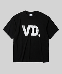ベーシックバーデントロゴ半袖Tシャツ[ブラック]