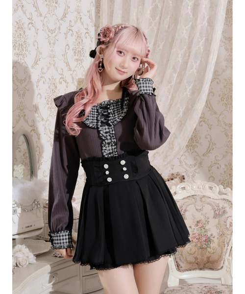 リボンストラップヨークフリルカットソー（Tシャツ/カットソー