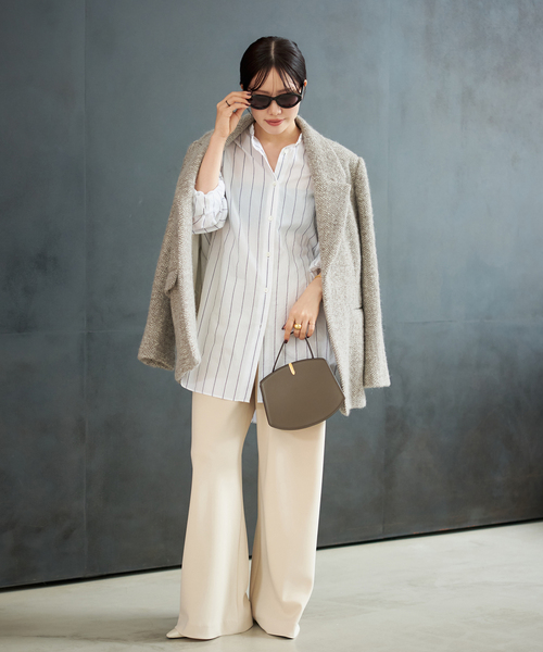 plage（プラージュ）の「R’IAM ヘリンボンコートジャケット（テーラードジャケット・レディース・ベージュ・36/38）」の5枚目の写真