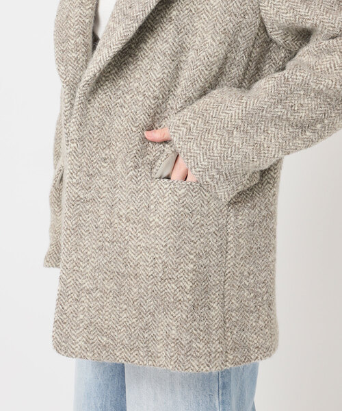 plage（プラージュ）の「R’IAM ヘリンボンコートジャケット（テーラードジャケット・レディース・ベージュ・36/38）」の14枚目の写真