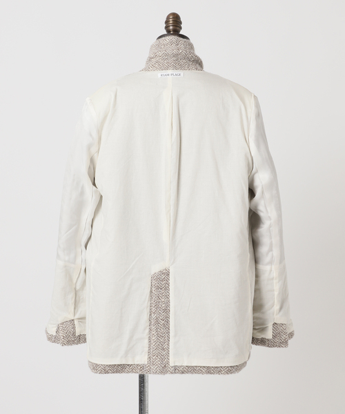 plage（プラージュ）の「R’IAM ヘリンボンコートジャケット（テーラードジャケット・レディース・ベージュ・36/38）」の11枚目の写真