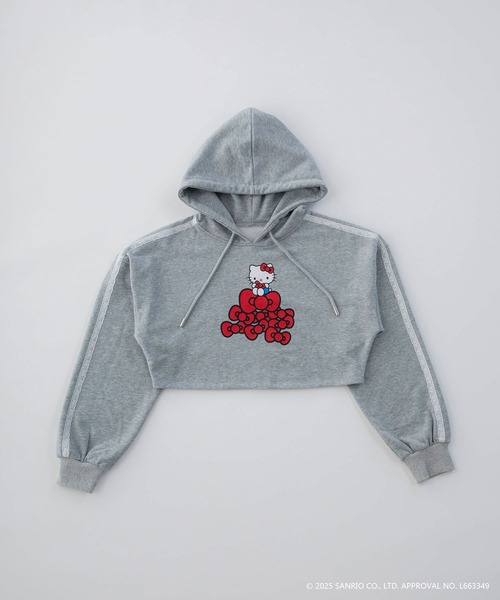 HELLO KITTY】ハローキティコラボ プリントショート丈パーカー