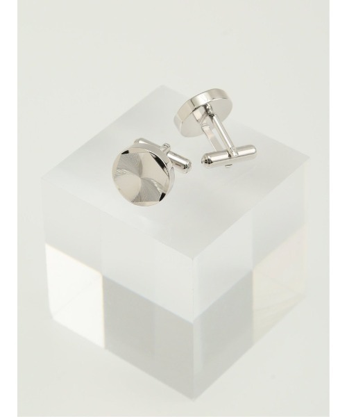 TAKA-Q（タカキュー）の「【ビジネス 日本製】タカキュー ラウンドカフス（カフリンクス・メンズ・シルバー・FREE）」の3枚目の写真