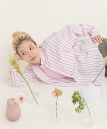 CHILD WOMAN | 40/-オックスマルチストライプ ボタンダウンシャツ(セットアップ対応)(シャツ/ブラウス)