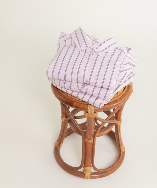 CHILD WOMAN（チャイルドウーマン）の「40/-オックスマルチストライプ ボタンダウンシャツ(セットアップ対応)（シャツ/ブラウス・レディース・ピンク・FREE）」の22枚目の写真