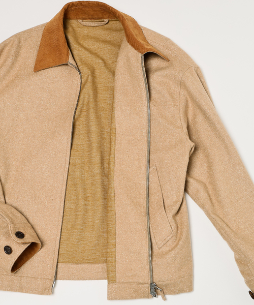 EDIFICE(エディフィス)の「E.WOOL SILK NEP ブルゾン(その他アウター・メンズ・イエロー・46/48)」の10枚目の写真