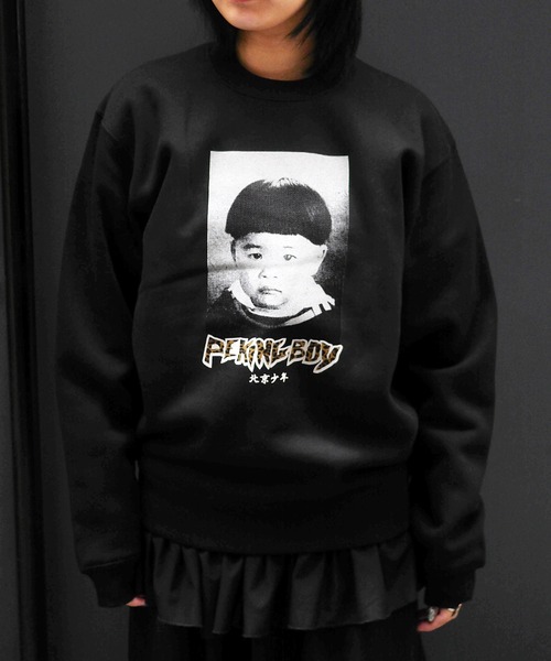 少年ジェッター(ショウネンジェッター)の「LP PEKINGBOY CREW SW(スウェット・メンズ・レッド/ブラック・M/L/XL)」の1枚目の写真