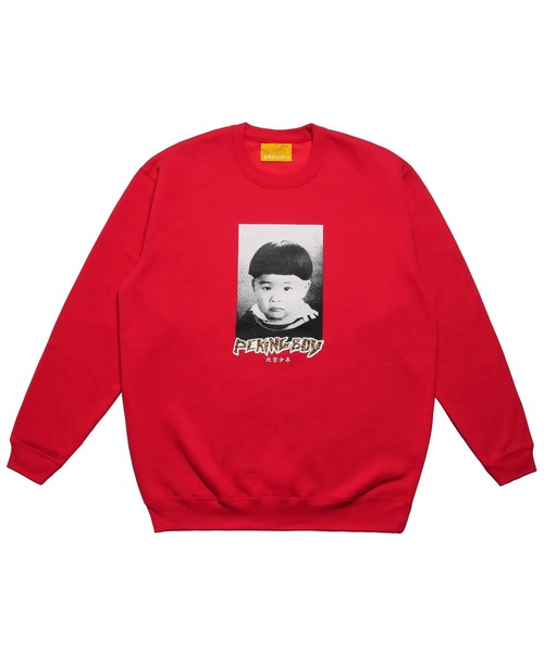 少年ジェッター(ショウネンジェッター)の「LP PEKINGBOY CREW SW(スウェット・メンズ・レッド/ブラック・M/L/XL)」の9枚目の写真